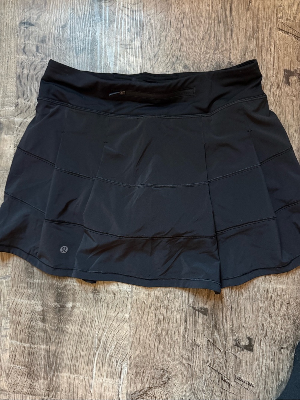 lululemon athletica Black Circle Skirt with Zip Pocket